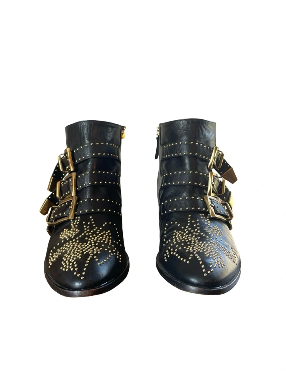 Chloe Susanna Studded Leather Ankle Boots - Picture 4 of 11